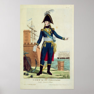 Louis-Antoine de Bourbon Herzog von Angouleme Poster