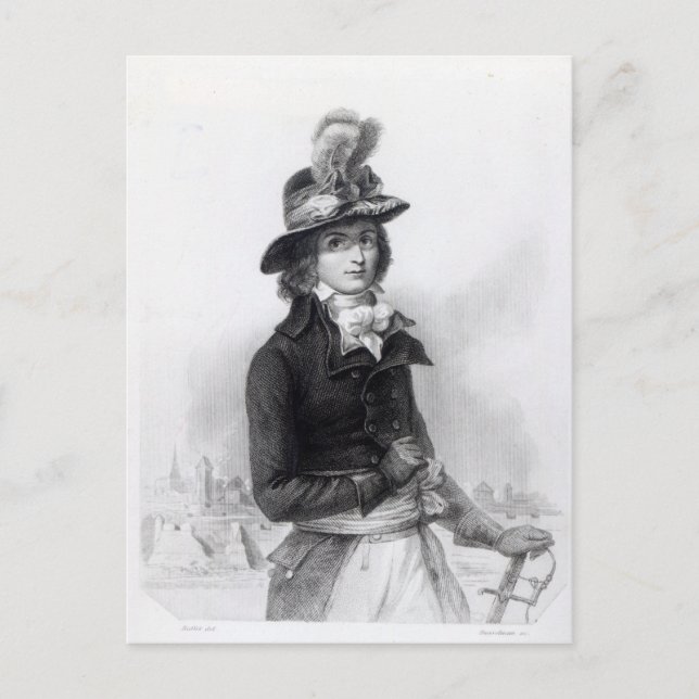 Louis Antoine de Saint-Just Postkarte (Vorderseite)