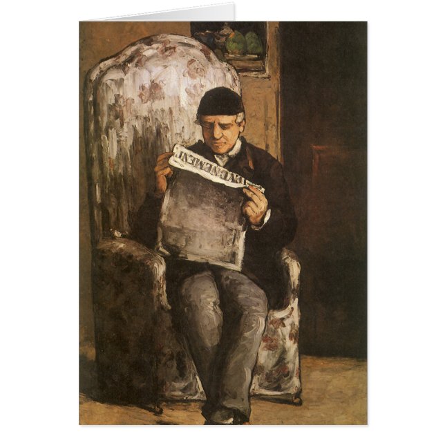 Louis Auguste Cezanne Père De L'Artiste Lecture (Devant)