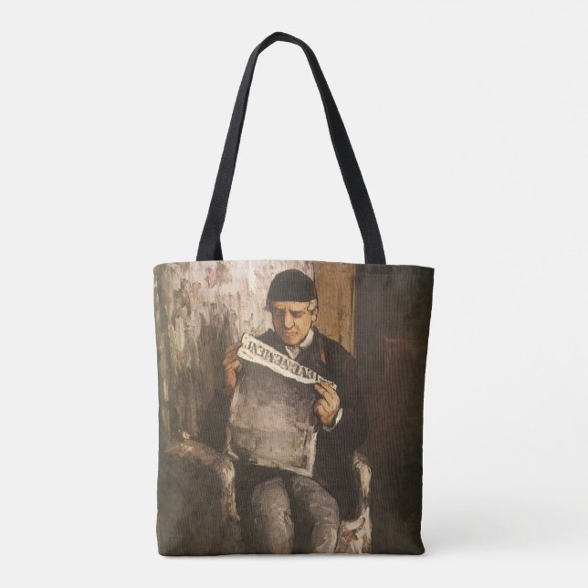 Louis Auguste Cezanne Vater der Künstlerlesung Tasche (Rückseite)