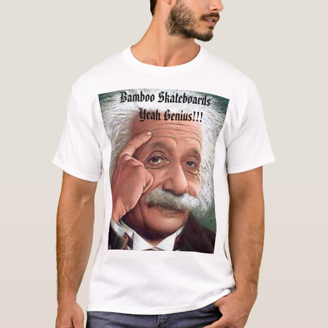 Louis, BambusSkateboard-     ja Genie!!! T-Shirt (Vorderseite)