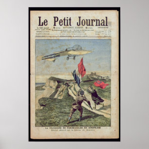 Louis Bleriot  landing at Dover Poster