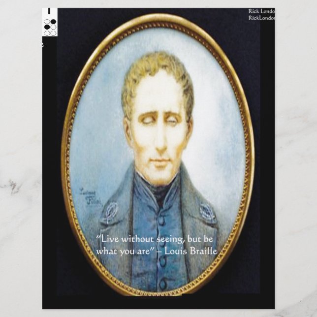 Louis Braille Famous Quote (Vorderseite)