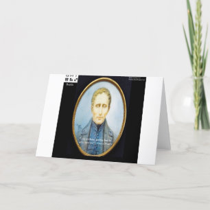 Louis Braille Famous Quote Karte