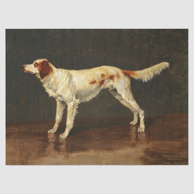 Louis Browns englischer Setter von Frederic Reming Seidenpapier (Vorderseite)