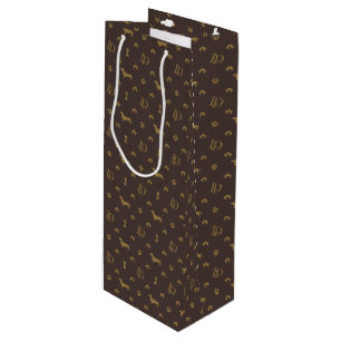 Louis-Dackel-Luxushundekleidung Geschenktüte Für Weinflaschen