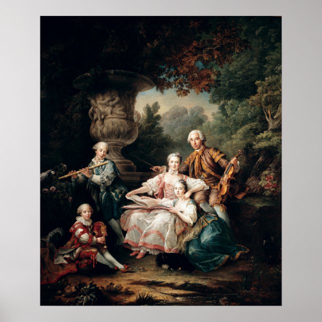 Louis du Bouchet Marquis de Sourches Poster (Vorne)