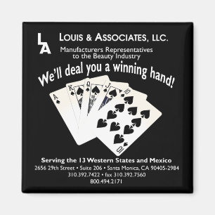 Louis et Assoc. aimant 2x2 carré