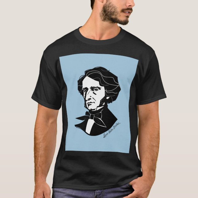 Louis-Hector Berlioz (auf farbigem Hintergrund) T-Shirt (Vorderseite)