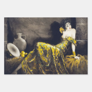 LOUIS ICART Senorita, Sinti und Roma Heavyweight D Geschenkpapier Set