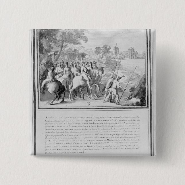 Louis II de Bourbon Prinz von Conde mit Button (Vorderseite)