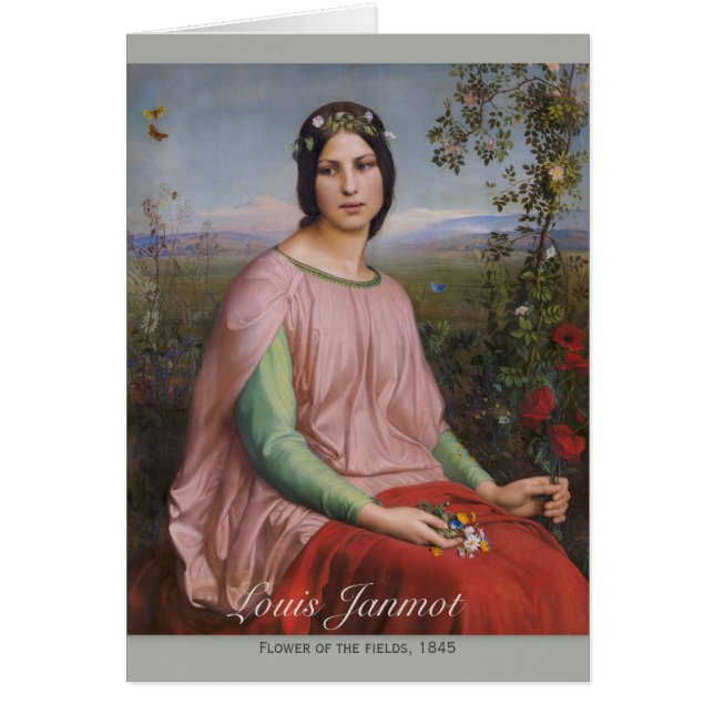 Louis Janmot Flower des champs CC0916 Cartes d'art (Devant)