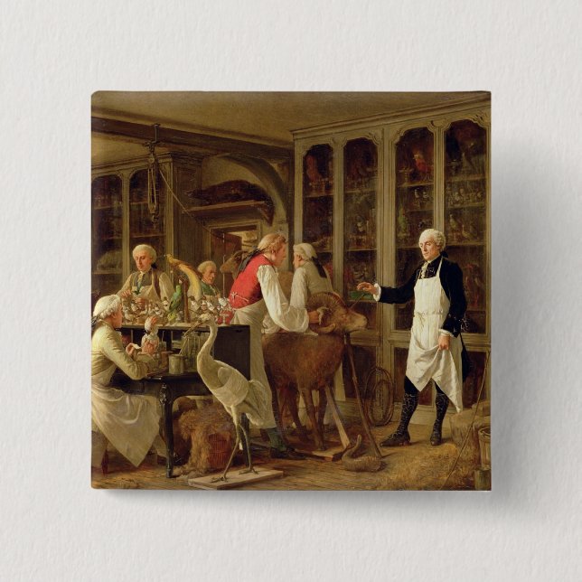 Louis Jean Marie Daubenton (1716-99) in seinem Button (Vorderseite)