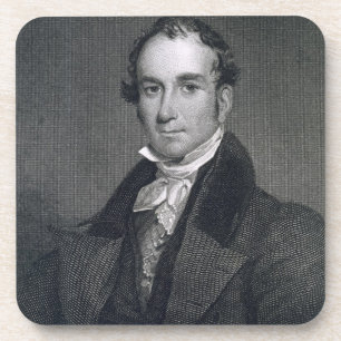 Louis McLane, graviert von Thomas Kelly Untersetzer