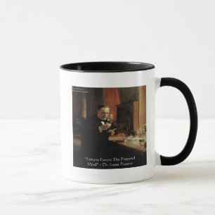 Louis Pasteur "Fortune" Zitat Geschenke und T-Shir Tasse