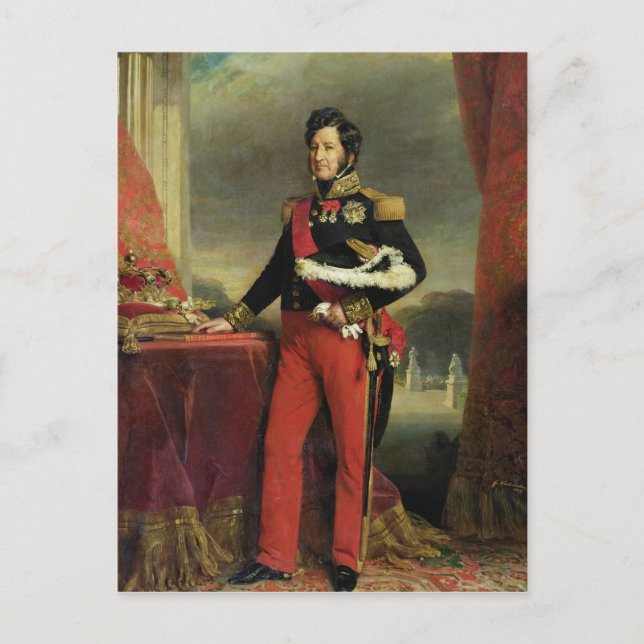 Louis-Philippe I, König von Frankreich Postkarte (Vorderseite)