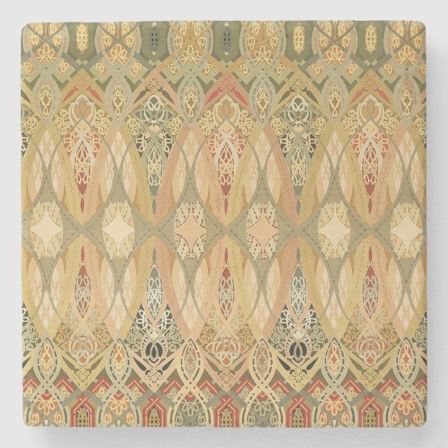 Louis Sullivan Chicago Börse Schablone Steinuntersetzer (Vorderseite)