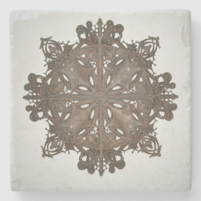 Louis Sullivan Ornament Design Steinuntersetzer (Vorderseite)