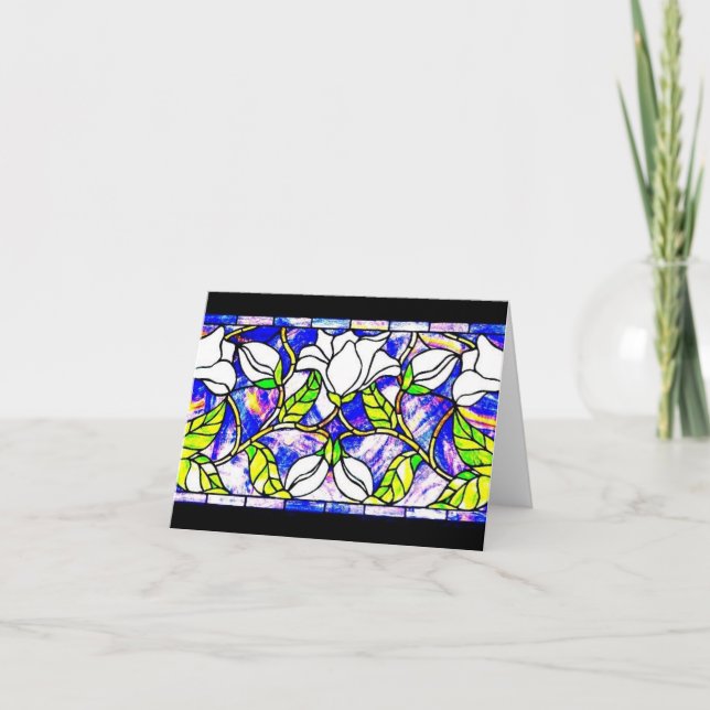 Louis Tiffany, en verre à Carte pour notes 13 (Devant)