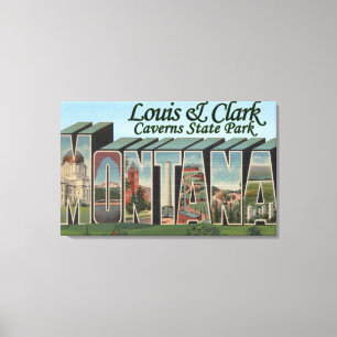 Louis- u. Clark-Höhlen Park, Montana Leinwanddruck