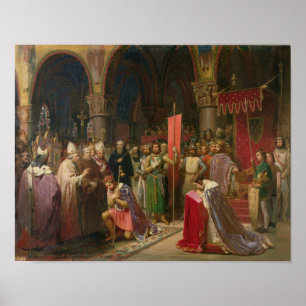 Louis VII der Junge, König von Frankreich Poster