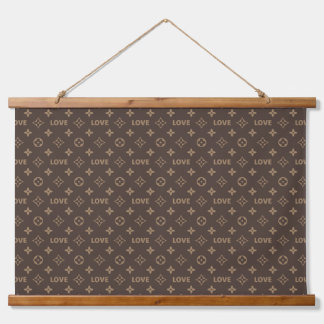Louis Vuitton Liebesmuster Wandteppich Mit Holzrahmen