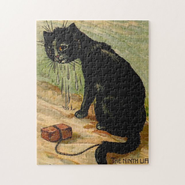 Louis Wain Black Cat (Vertikal)