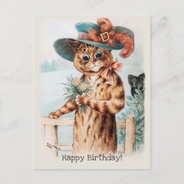 Louis Wain Blume für die Herzogin Birthday CC1009 Postkarte