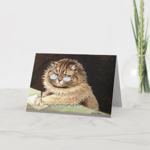 LOUIS WAIN CAT ART DENKEN SIE Grußkarte Karte