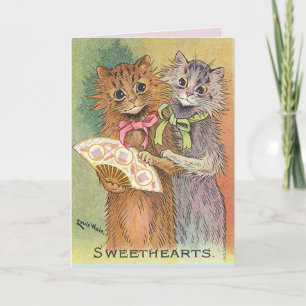 LOUIS WAIN CAT CATS VALENTINE'S DAY CARDS KARTE