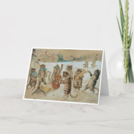 Louis Wain Cat Danke-Karte Dankeskarte