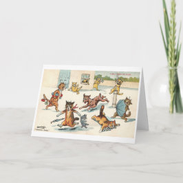 Louis Wain Cat Danke-Karte Dankeskarte