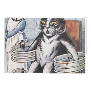 Louis Wain - Cat Dressed as a Nurse Kissenbezug