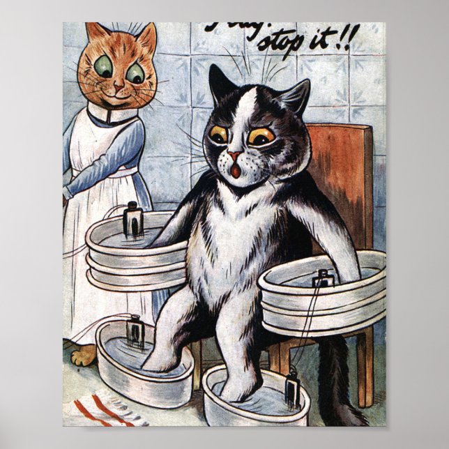 Louis Wain - Cat Dressed as a Nurse Poster (Vorne)