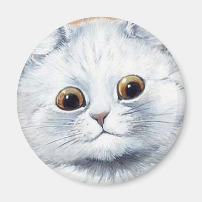 Louis Wain cat Magnet (Devant)