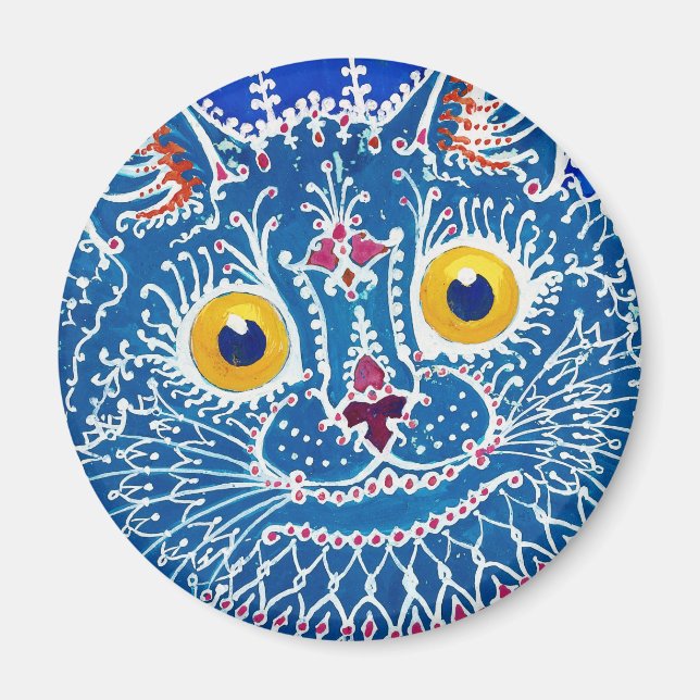 Louis Wain cat Magnet (Devant)