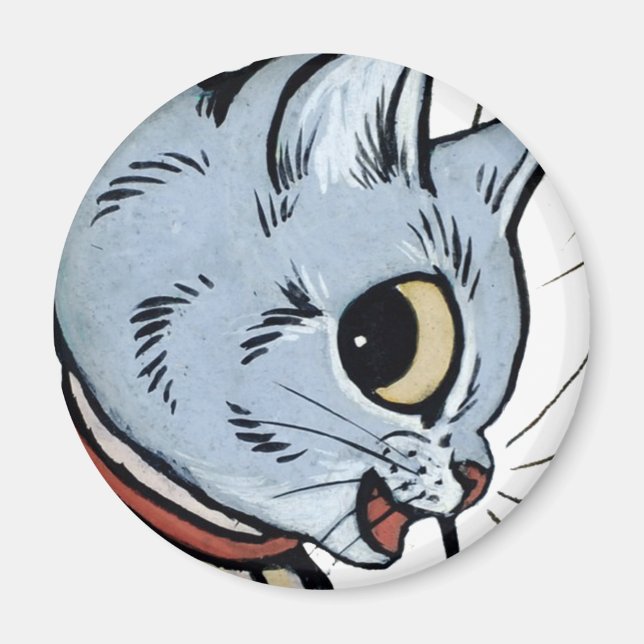Louis Wain cat Magnet (Vorne)