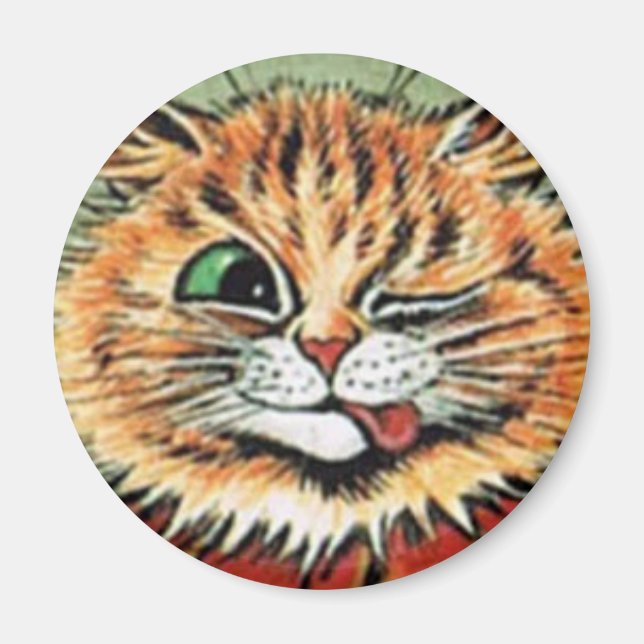 Louis Wain cat Magnet (Devant)