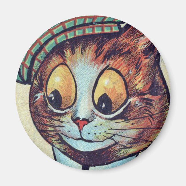 Louis Wain cat Magnet (Vorne)
