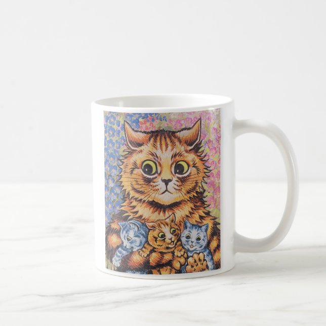 LOUIS WAIN CAT MAMA ART KAFFEE TASSE (Rechts)