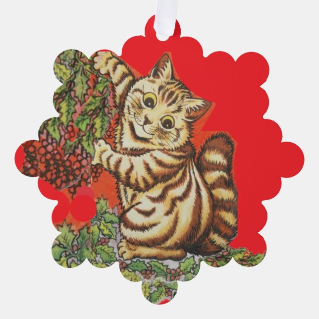 Louis Wain Christmas Cats  Ornament Karte (Vorderseite)