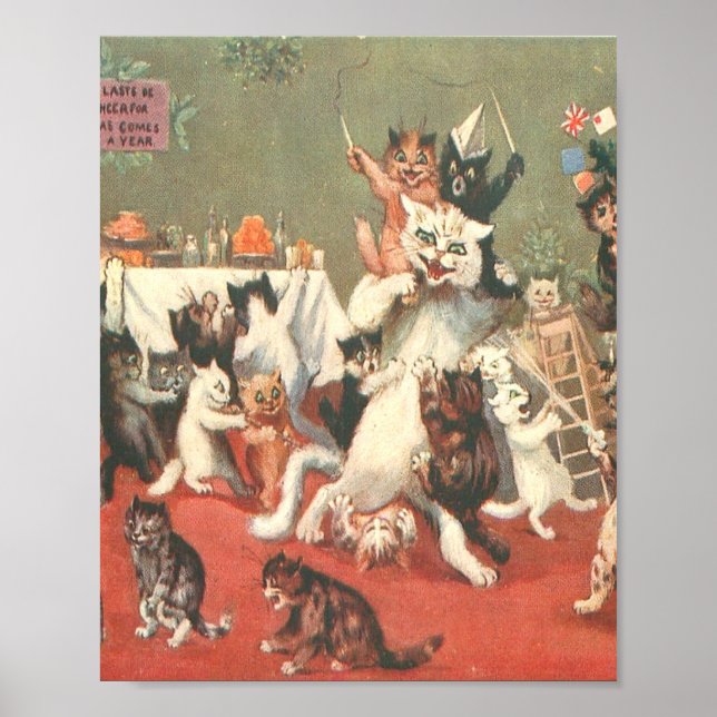 Louis Wain Christmas Party Poster (Vorne)