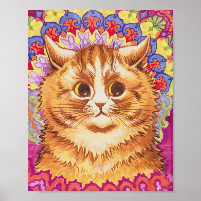 Louis Wain Colorful Cat Poster (Vorne)