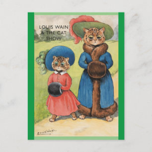 Louis Wain, Die Katzenausstellung, Kunst Postkarte