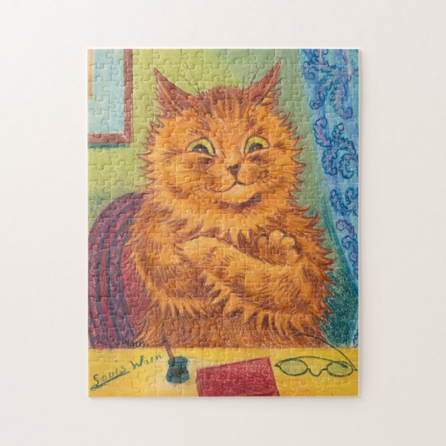 LOUIS WAIN GINGER CAT JIGSAW PUZZLE (Vertikal)