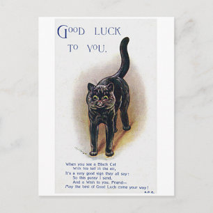 Louis Wain, Glückskatze, Postkarte