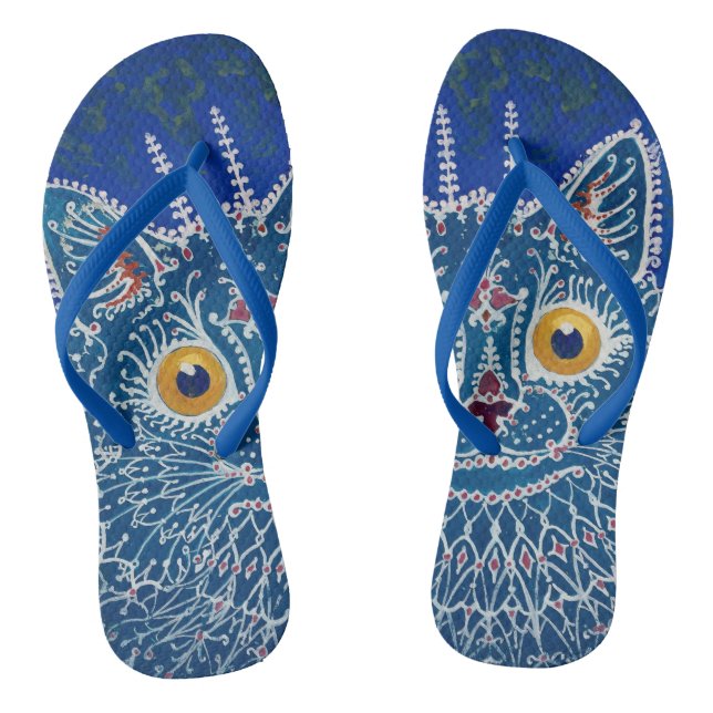 Louis-Wain-Katze Flip Flops (Fußbett)