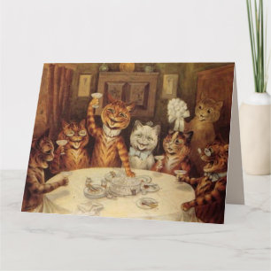 LOUIS WAIN KATZE KATZEN HOCHZEIT GRÜCKWUNSCHKARTEN KARTE