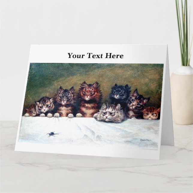 Louis Wain Katzen 3 Karte (Vorderseite)