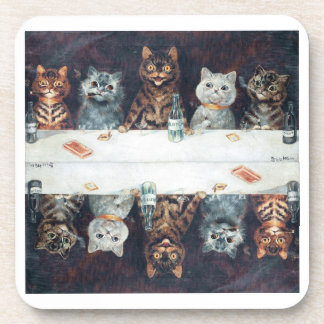 Louis Wain Katzen  Getränkeuntersetzer